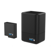 GoPro Dual Battery Charger + one battery for HERO 5, HERO 6, HERO 7 (AADBD-001)
