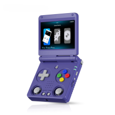 Ретро портативная игровая консоль-раскладушка ANBERNIC RG34XXSP (Синяя)