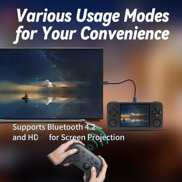 Ретро портативная игровая консоль ANBERNIC RG35XX H (Black)