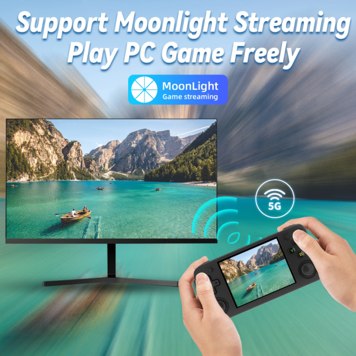 Ретро портативная игровая консоль ANBERNIC RG35XX H (Black)