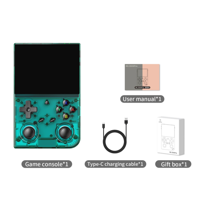 Портативная игровая ретро консоль ANBERNIC RG35XX Pro (Зеленая)