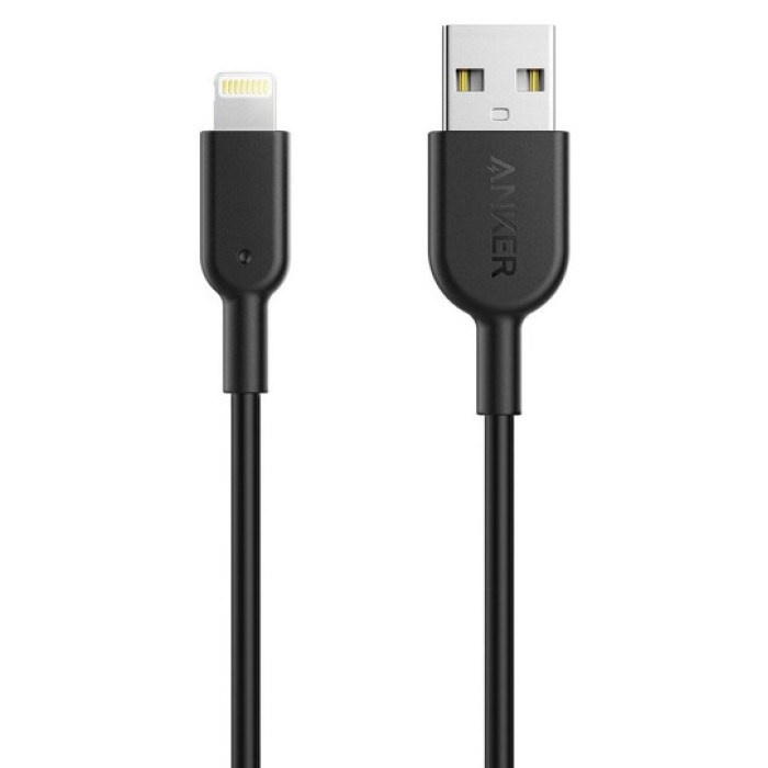 Кабель Anker Powerline II Lightning - 0.9 м V2 Black