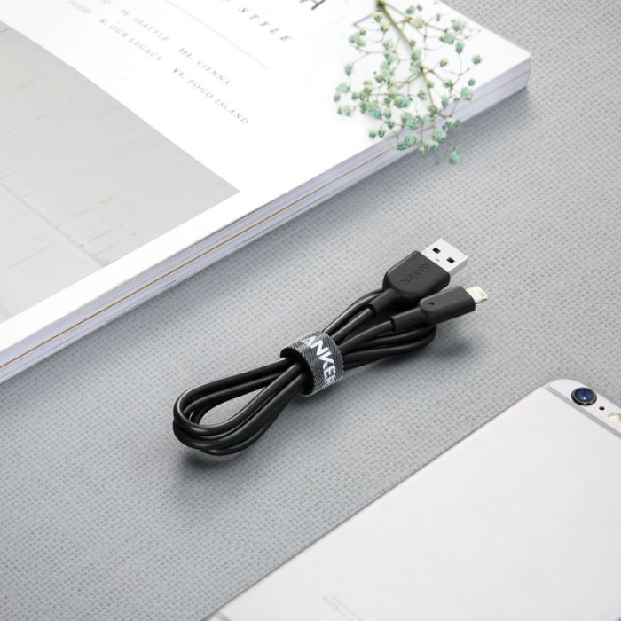 Кабель Anker Powerline II Lightning - 0.9 м V2 Black