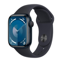 Apple Watch Series 9 GPS 41mm Midnight Aluminum Case with Midnight Sport Band - M/L 