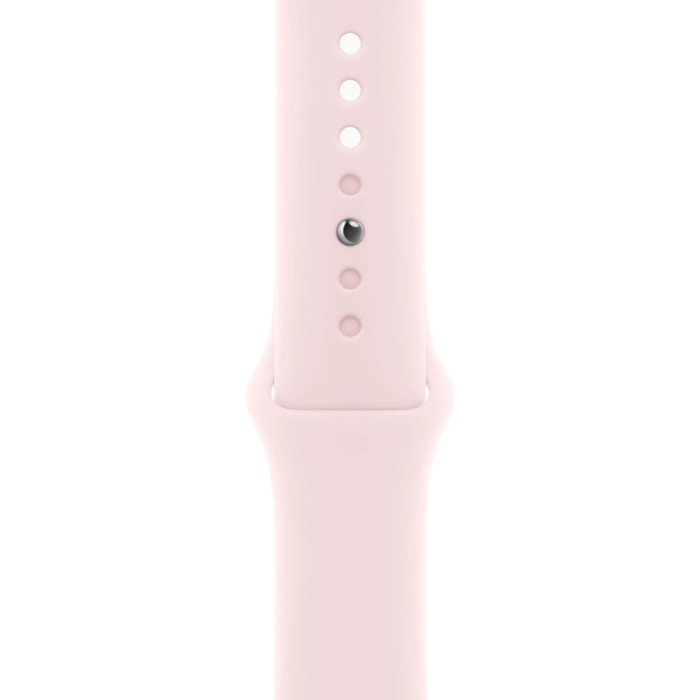 Apple Watch Series 9 GPS 41mm Pink Aluminum Case with Light Pink Sport Band - S/M
