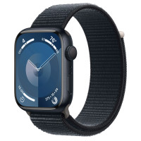 Apple Watch Series 9 GPS 45mm Midnight Aluminum Case with Midnight Sport Loop 
