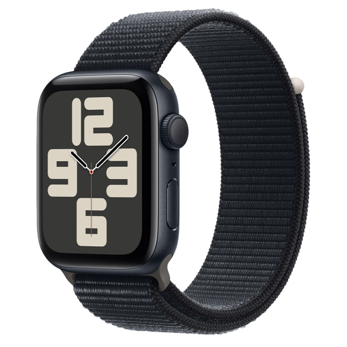 Apple Watch SE 2 GPS 44mm Midnight Aluminium Case with Midnight Sport Loop