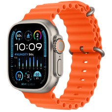 Apple Watch Ultra 2 GPS + Cellular 49mm Titanium Case with Orange Ocean Band 