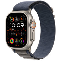 Apple Watch Ultra 2 GPS + Cellular 49mm Titanium Case with Blue Alpine Loop - Small