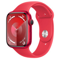 Apple Watch Series 9 GPS 45mm PRODUCT RED Aluminum Case with PRODUCT RED Sport Band - S/M