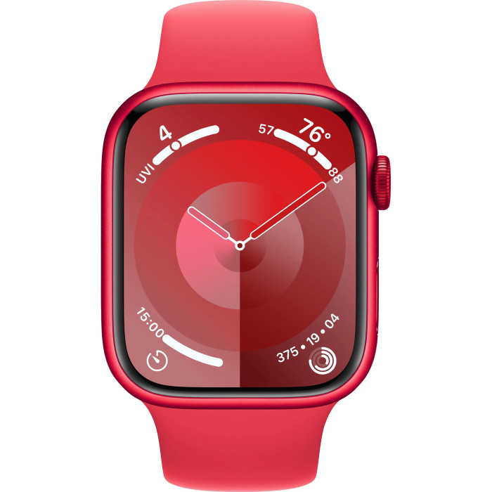 Apple Watch Series 9 GPS 45mm PRODUCT RED Aluminum Case with PRODUCT RED Sport Band - S/M