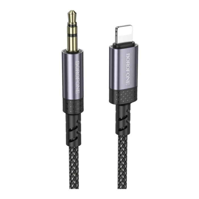 Кабель Aux Borofone BL24 Lightning (Серый)