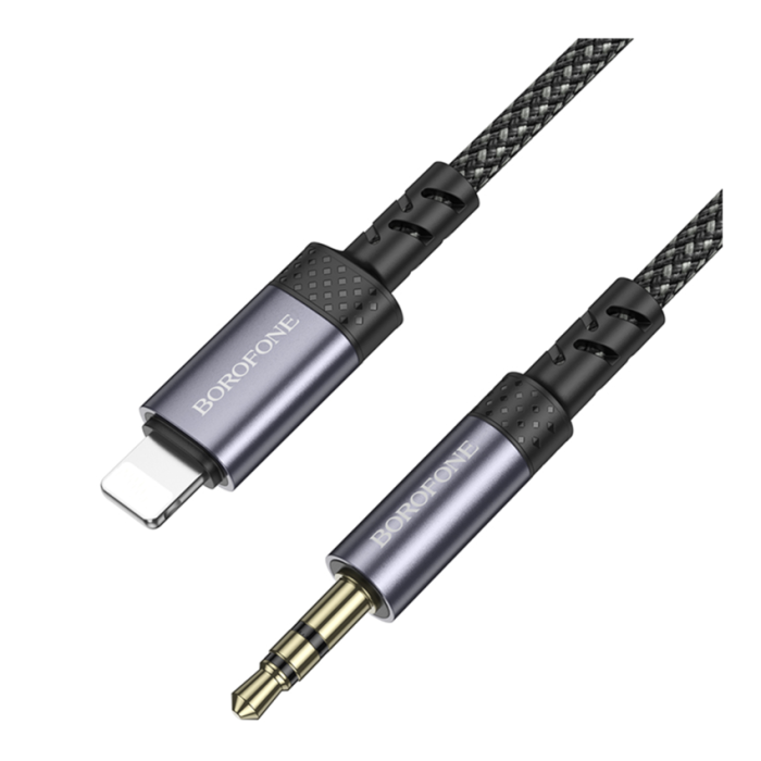 Кабель Aux Borofone BL24 Lightning (Серый)
