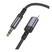 Кабель Aux Borofone BL24 Lightning (Серый)