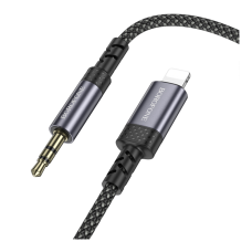 Кабель Aux Borofone BL24 Lightning (Серый)