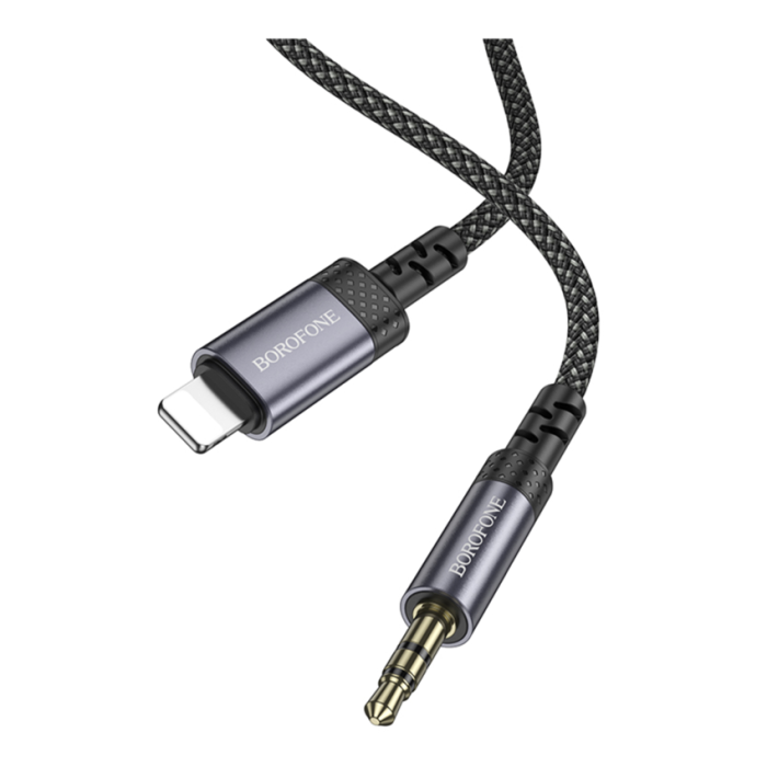 Кабель Aux Borofone BL24 Lightning (Серый)