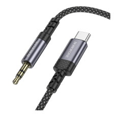 Кабель Aux Borofone BL24 Type-C (Серый)