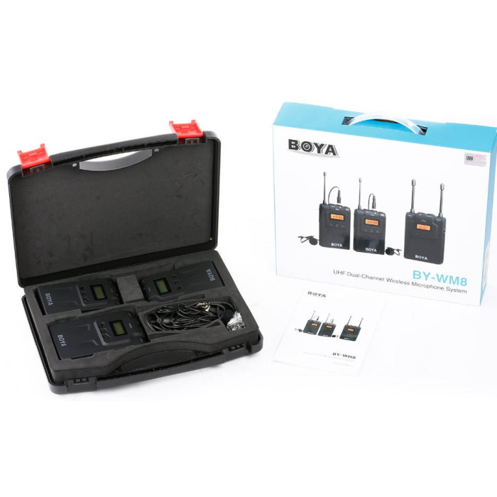 Беспроводной радиопетличный микрофон BOYA BY-WM8, 2 петлички