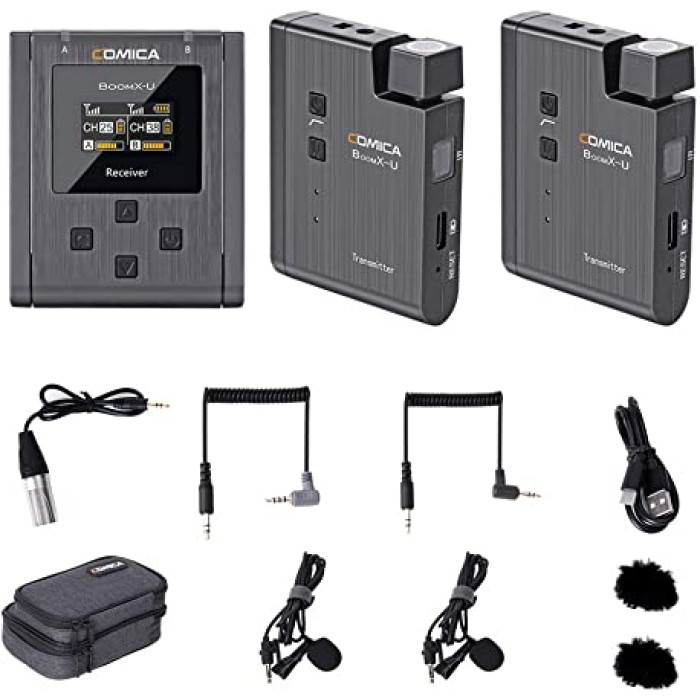 Беспроводная микрофонная система COMICA BoomX-U U2 (на два спикера)