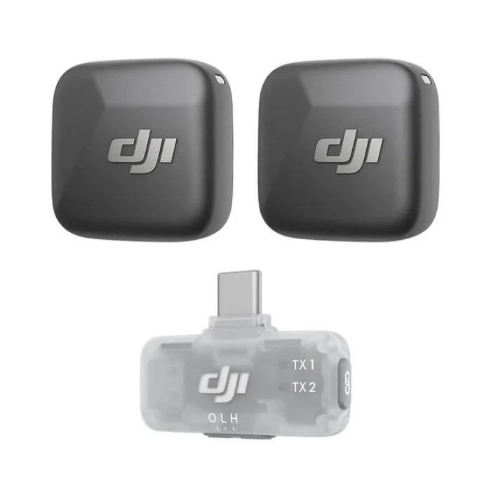 DJI Mic Mini Mobile Version Wireless Microphone System (2 TX + 1 Mobile RX)