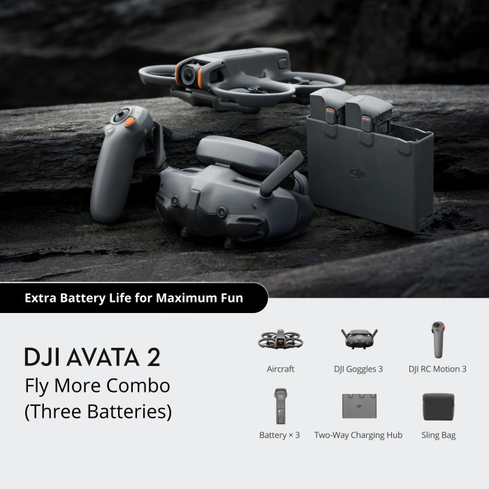Квадрокоптер DJI Avata 2 Fly More Combo (Three Batteries) (CP.FP.00000151.02)