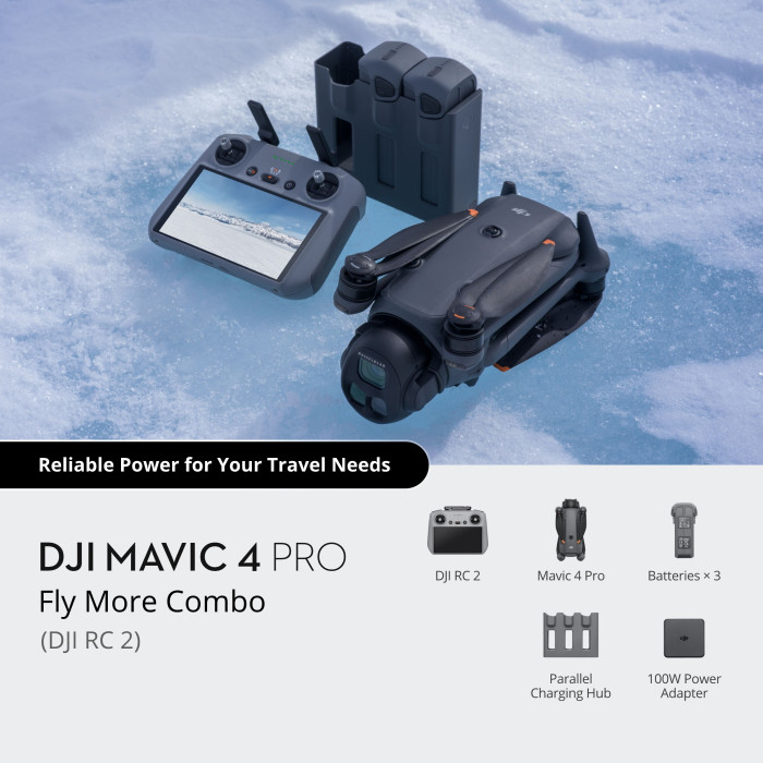 Квадрокоптер DJI Mavic 4 Pro Fly More Combo (DJI RC 2)