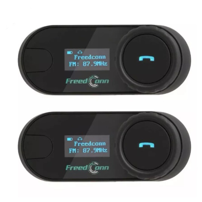 Мотогарнитура FreedConn T-COM-SC с FM радио и LCD дисплеем Dual Pack