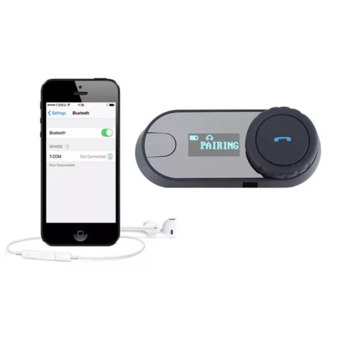 Мотогарнитура FreedConn T-COM-SC с FM радио и LCD дисплеем Dual Pack