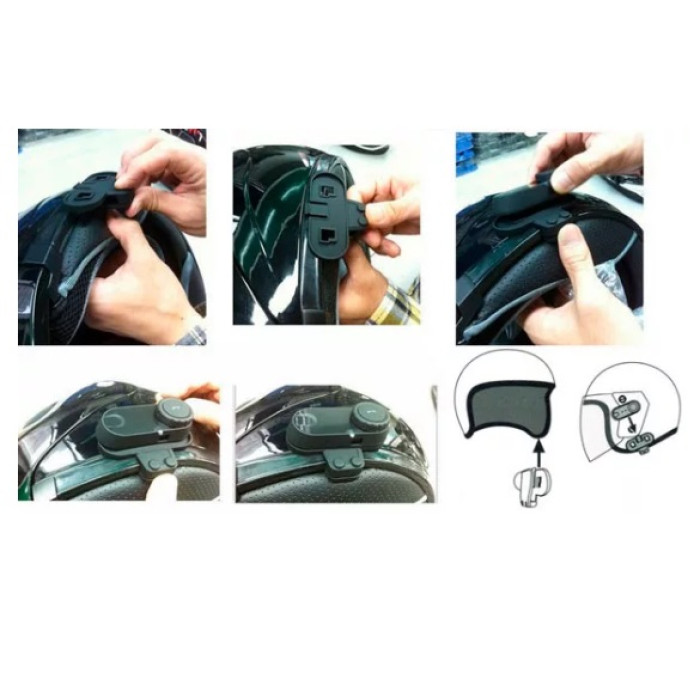 Мотогарнитура FreedConn T-COM-SC с FM радио и LCD дисплеем Dual Pack