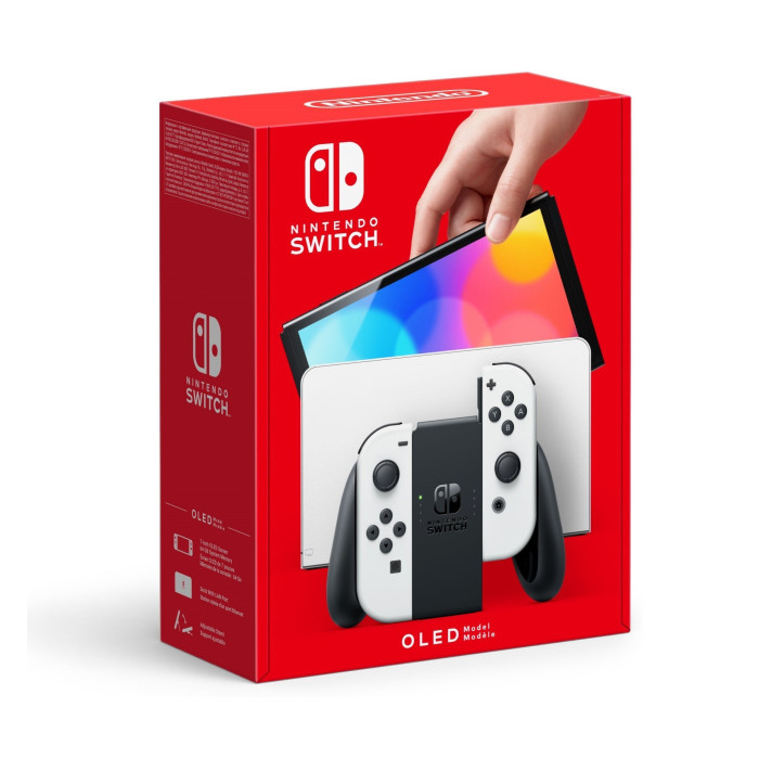 Игровая консоль Nintendo Switch OLED (белая)