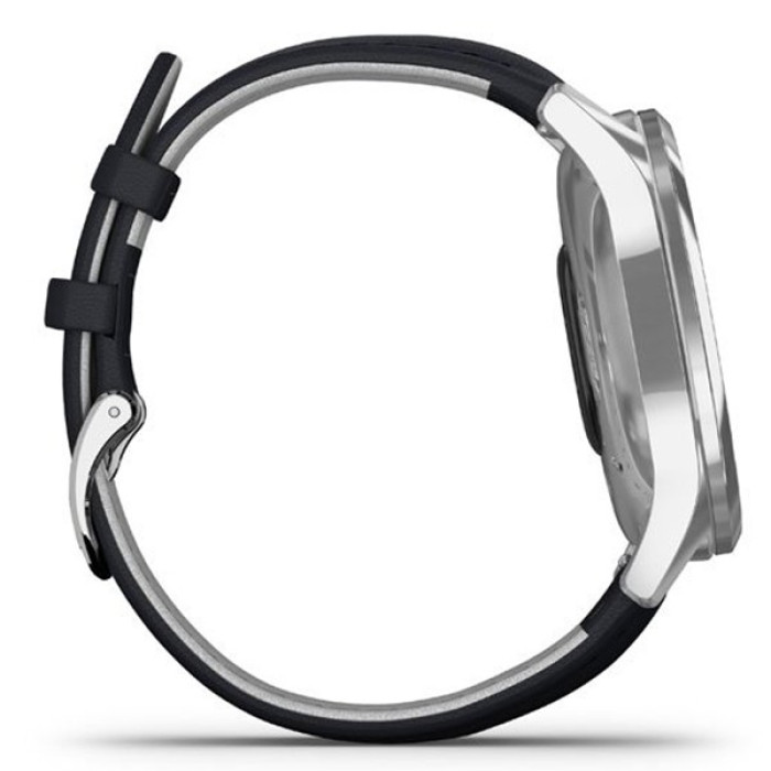 Garmin Vivomove Luxe Silver-Blue Leather