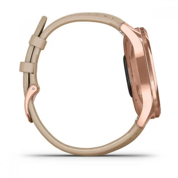 Garmin Vivomove Luxe Rose Gold-Beige Leather
