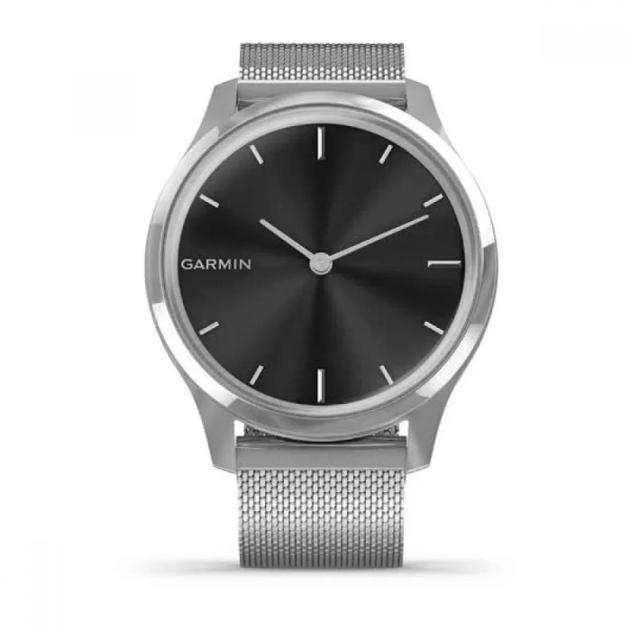 Garmin Vivomove Luxe Premium Silver-Black Milanese