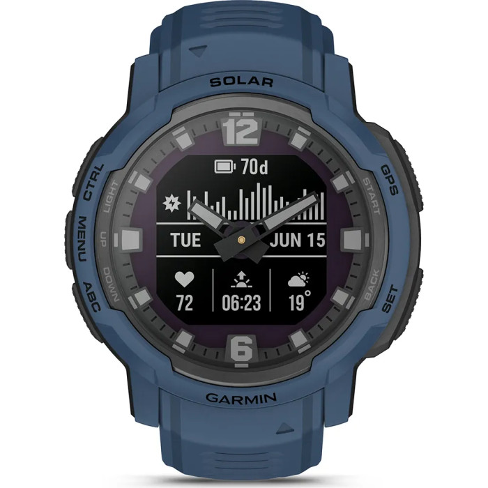 Garmin Instinct Crossover Solar Tidal Blue