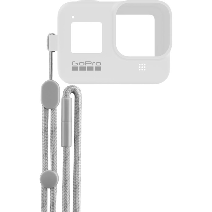 Case Sleeve&Lanyard White for GoPro HERO 9, HERO 10, HERO 11 Black (ADSST-002)