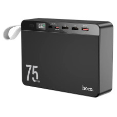 Внешний аккумулятор (павербанк) Hoco J94 Overlord 75000mAh 22.5W Black