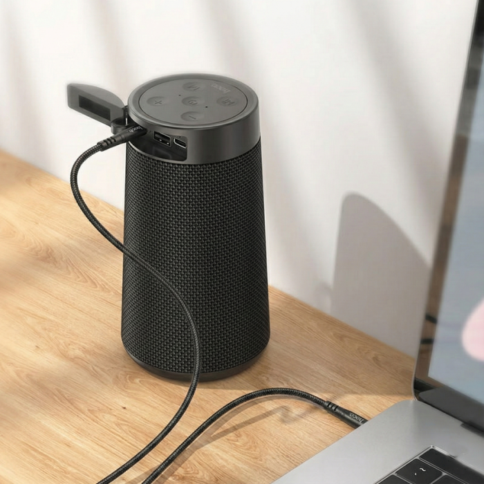 Кабель Hoco UPA24 аудио AUX 3.5мм на 3.5мм (черный)