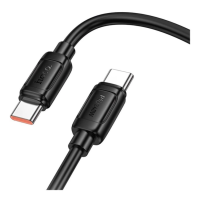 Кабель USB Hoco X115 Type-C to Type-C 240W (Черный)