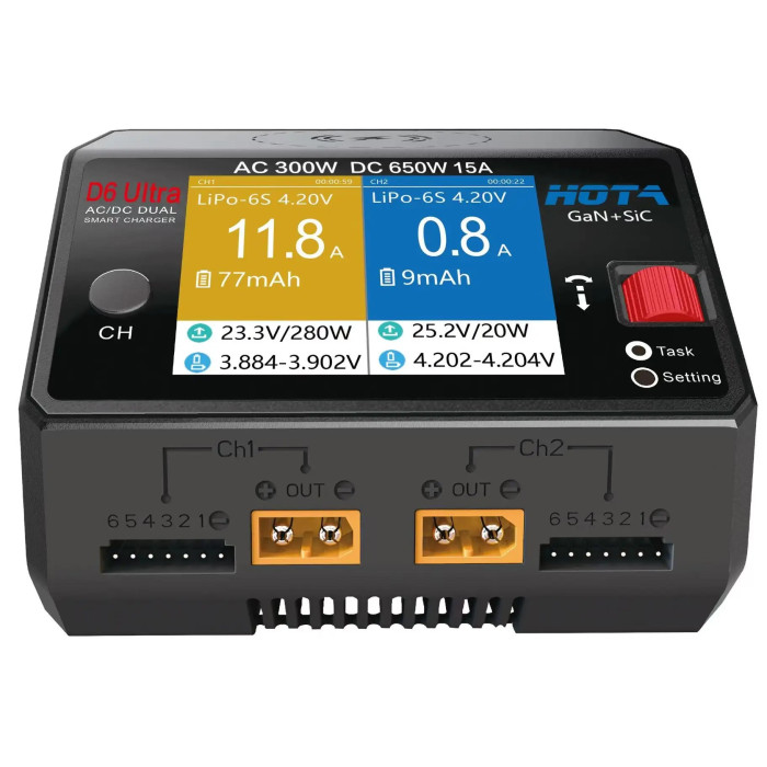 Зарядное устройство HOTA D6 Ultra, GaN (T2002K Ultra)
