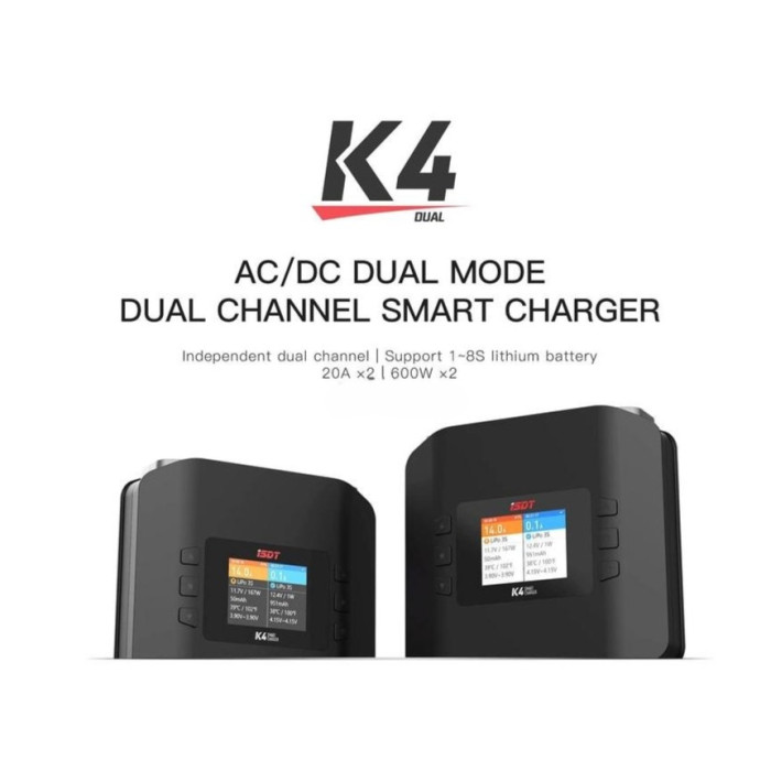 Зарядное устройство для ISDT K4 AC 400W DC 600Wx2 (ISDT-K4)