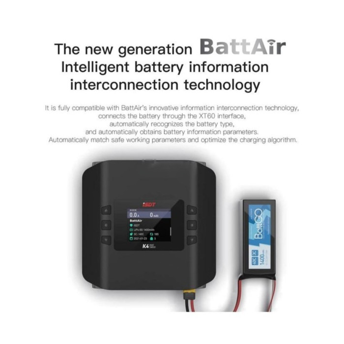 Зарядное устройство для ISDT K4 AC 400W DC 600Wx2 (ISDT-K4)