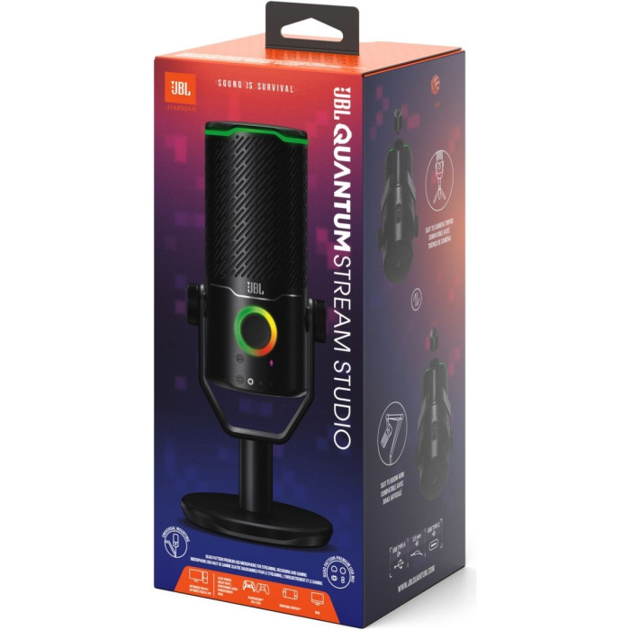 Микрофон JBL Quantum Stream Studio Black (JBLSTRMSTUDIOBLK)