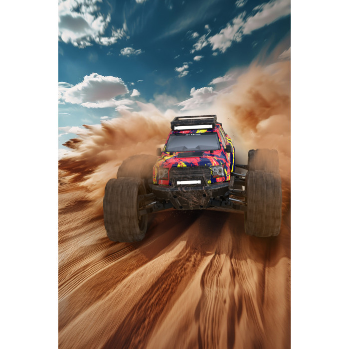 Машинка на радиоуправлении JIUSI PT14R Красная