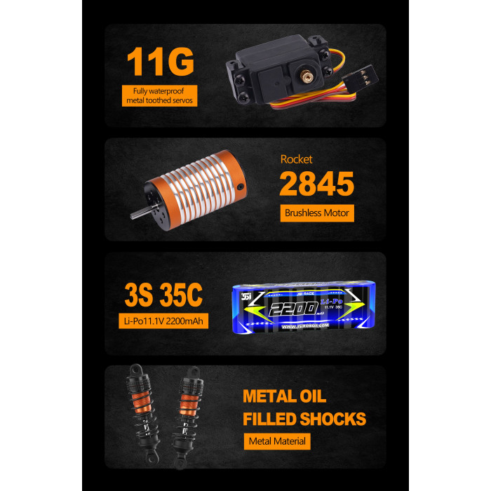 Машинка на радиоуправлении JIUSI PT14R Красная