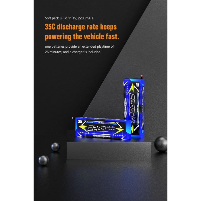 Машинка на радиоуправлении JIUSI PT14R Красная