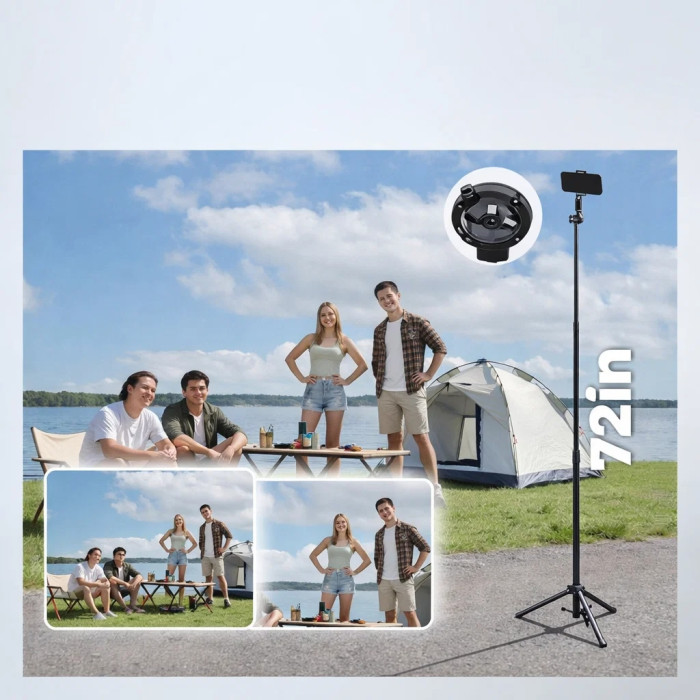 Селфи-трипод K&F MS52 дистанционное управление Bluetooth (KF15.0015)