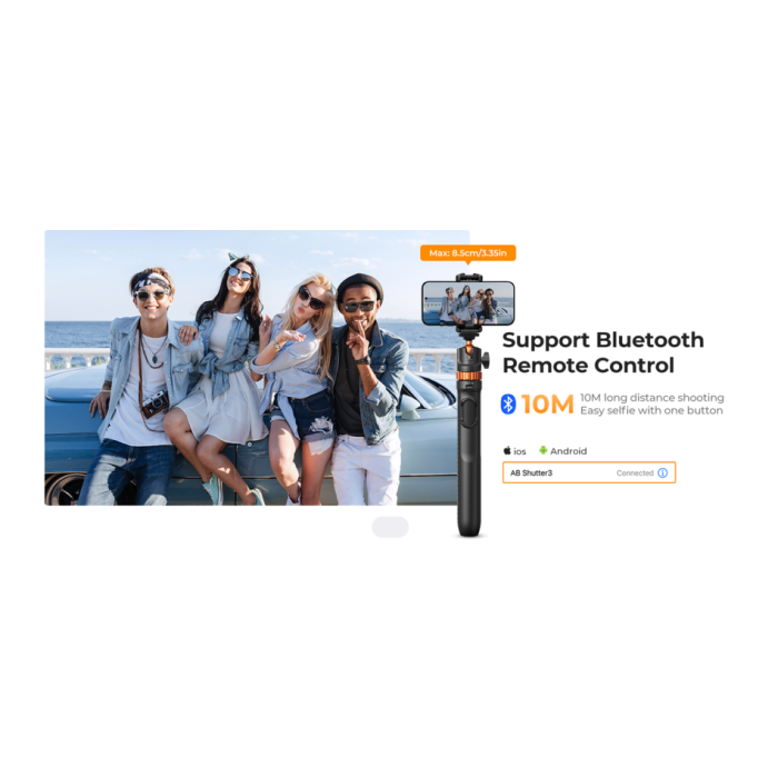 Селфи палка K&F Concept MS08 для смартфона, экшн-камеры (KF09.127V1)