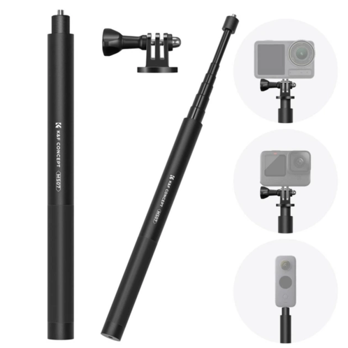 Selfie stick K&F Concept MS07 for cameras, smartphones, action cameras (KF09.132)