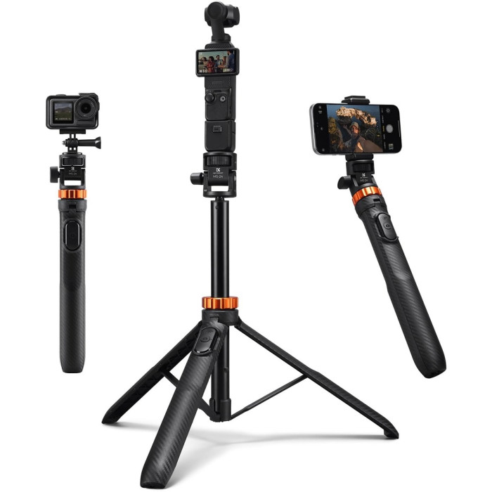 Селфи палка K&F Concept MS24 раздвижной штатив для телефона, GoPro (KF09.143)