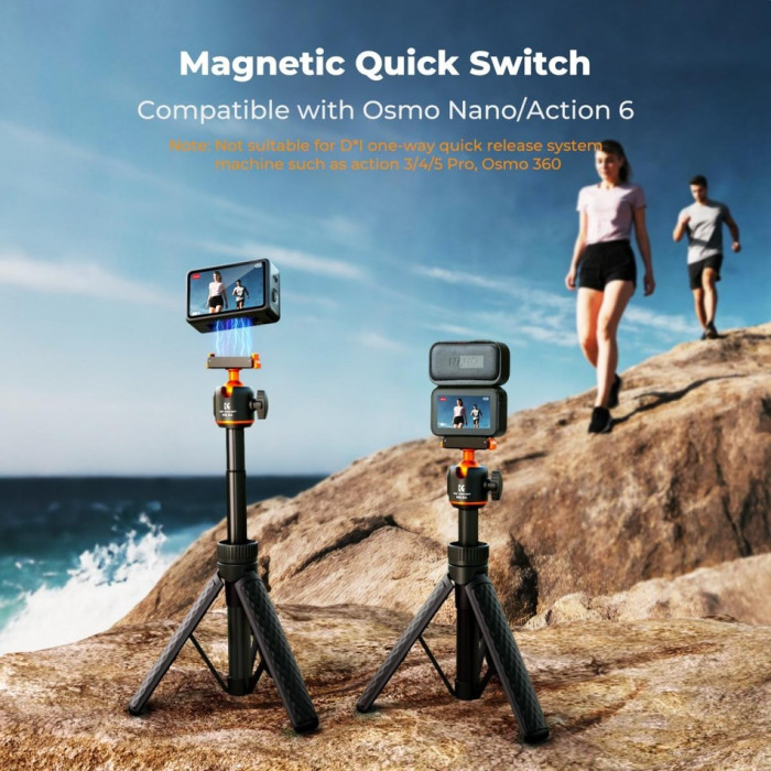 Легкий настольный штатив MS64 с магнитной крепью для камеры GoPro (KF09.181)